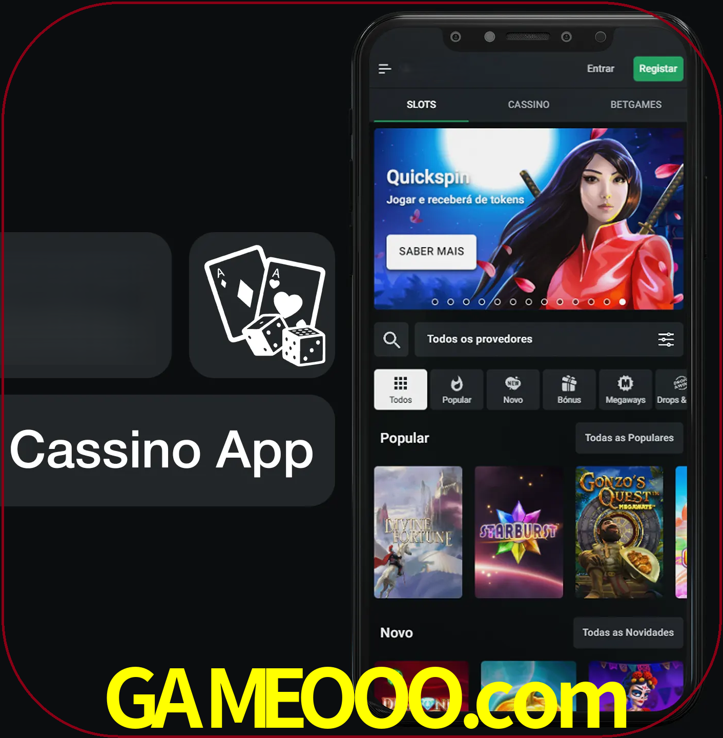 Jogue jogos de cassino e ganhe.