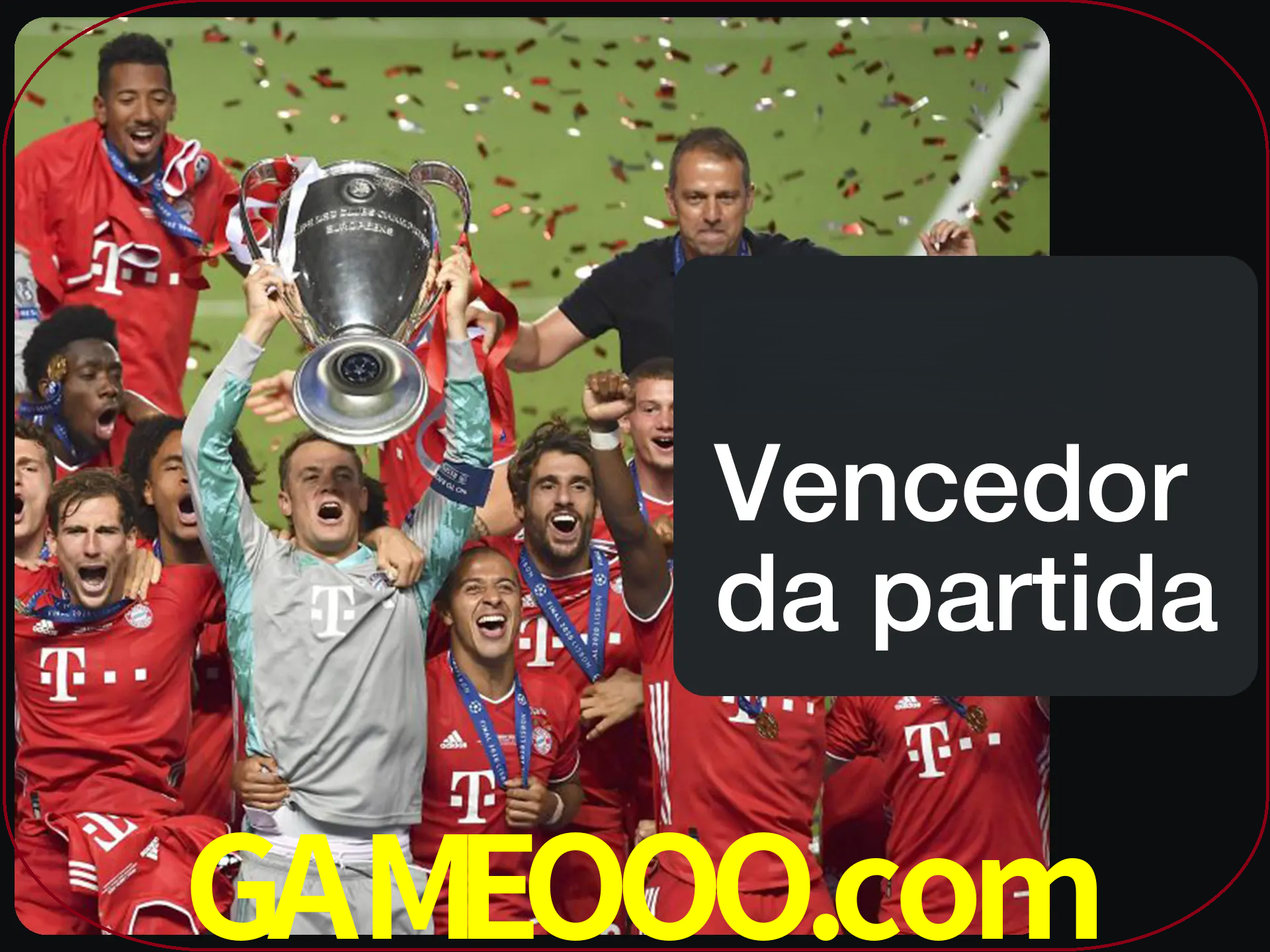 Aposte no vencedor e ganhe uma grande quantia de dinheiro.