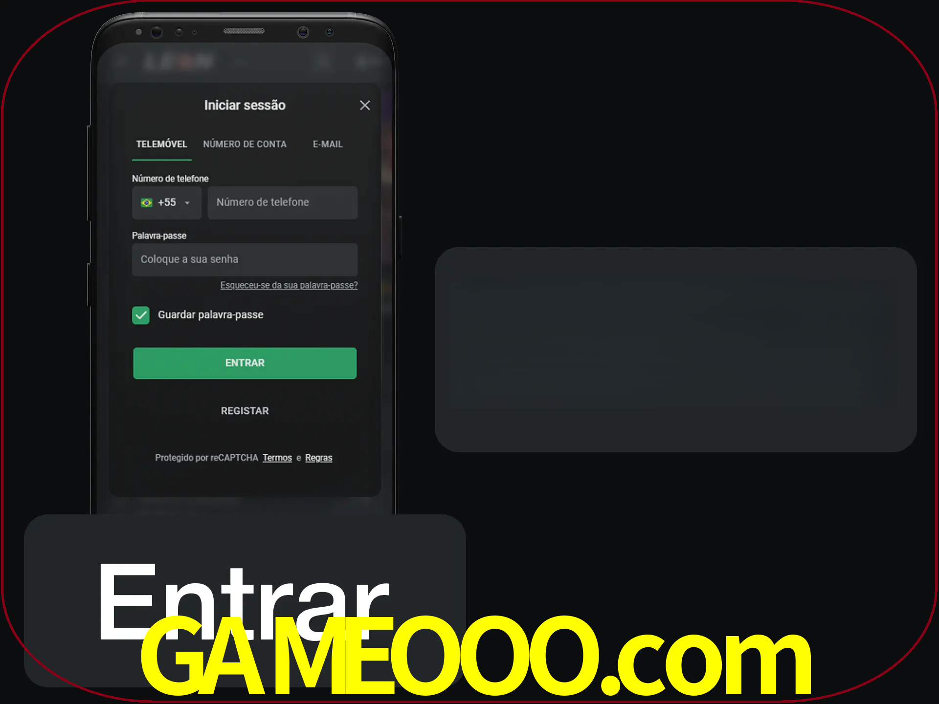 Faça o login para começar a apostar e jogar no cassino.